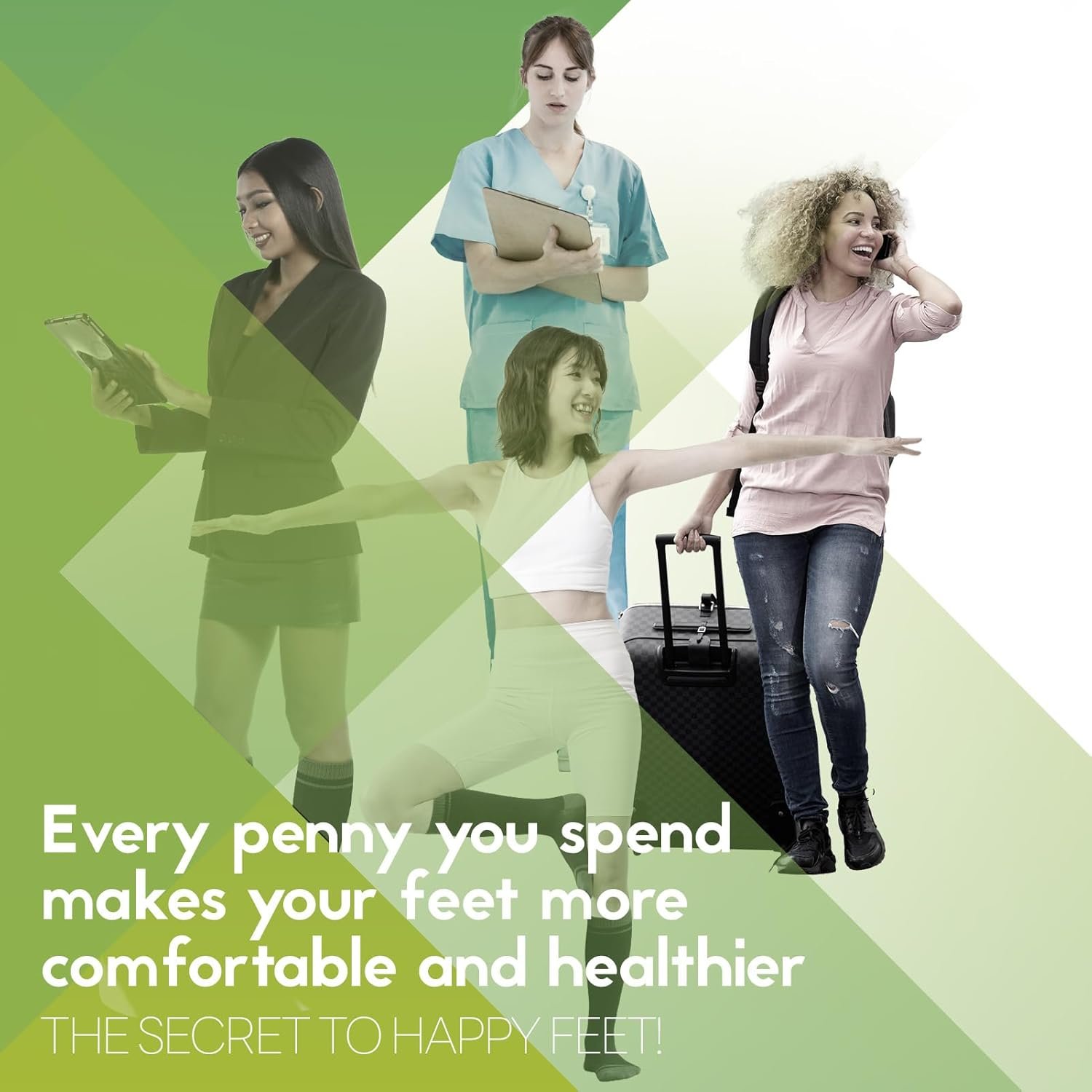 Bamboo Viscose Compression Socks for Women & Men (3 Pairs) 15-20 mmHg Knee High Support for Nurses, Travel, Pregnant - Image 5