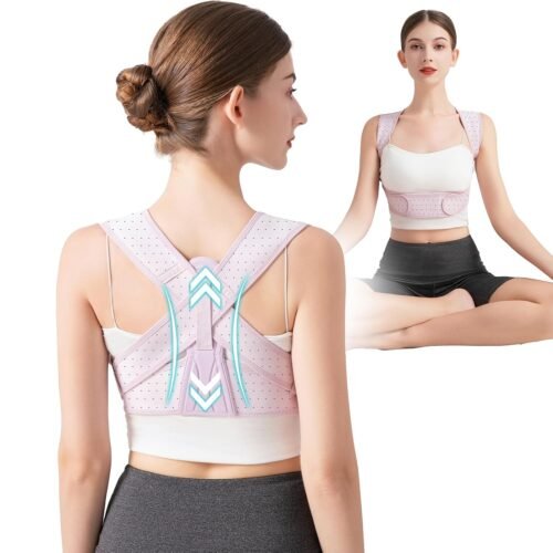 Posture Corrector For Women, Adjustable Back Brace For Posture, Back Posture Corrector Providing Pain Relief From Lumbar, Shoulder,Neck, And Clavicle, Back (L/XL 35-45 Inch)