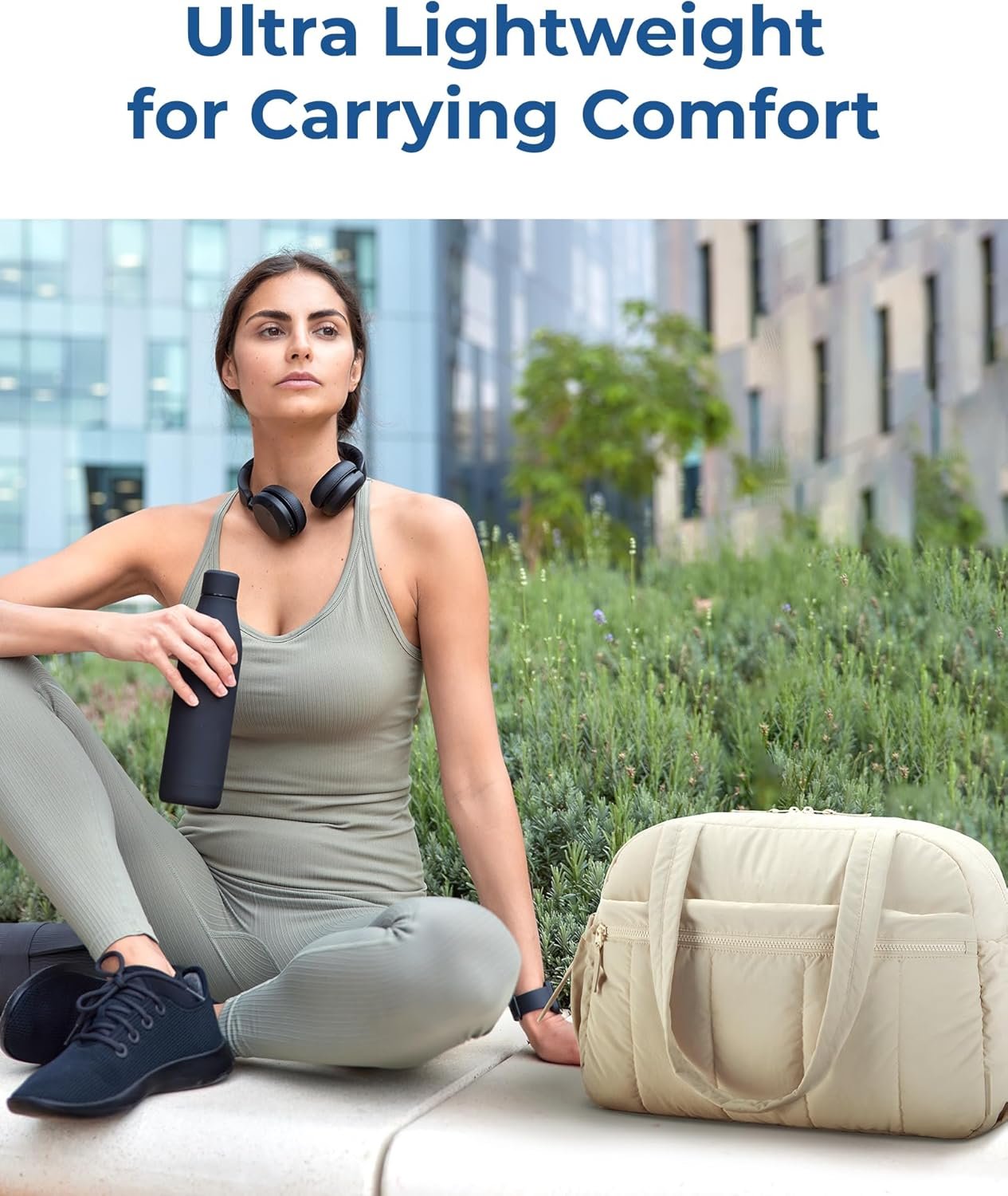 BAGSMART Gym Bag for Women, Duffle Bag for Travel with Wet Pocket, Lightweight Carry on Weekender Duffel, Water Resistant - Image 9