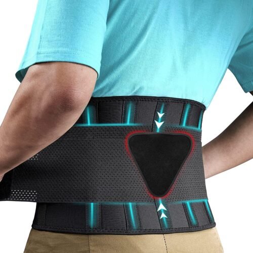 FEATOL Back Brace for Lower Back Pain, Breathable Back Support Belt for Women & Men with Lumbar Pad, Lumbar Support Belt for Heavy Lifting & Work, Sciatica, Scoliosis 3XL (Waist Size:54”-63”)